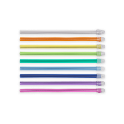 Seilių atsiurbėjai DISPOTECH įvairių spalvų, 15 cm, 100 vnt