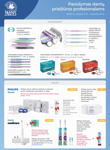 UAB Pardes 2026 m. sausio-vasario akcijos