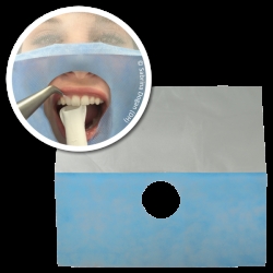 Paciento servetėlės veidui SafeDrape Disposable Face Drape BLUE, MEDICOM, 50 vnt