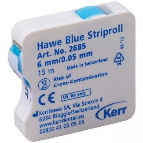 Matricos juostelė KERR Hawe blue striproll 6mm, 15 m (1)