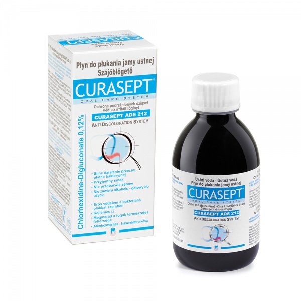 Skalavimo skystis su chlorheksidinu, CURASEPT ADS® 0,12%, 200 ml (1)