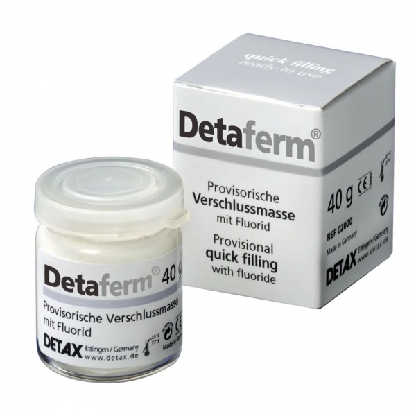 Detaferm laikinas užpildas su fluoru, DETAX, 1 vnt (1)