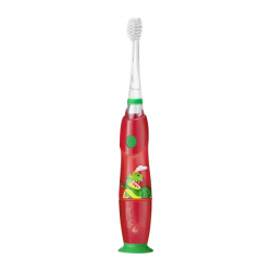 Elektrinis dantų šepetėlis BRUSH-BABY KidzSonic DINOSAUR nuo 3 m, 1 vnt