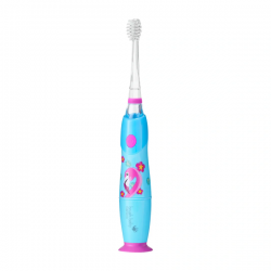 Elektrinis dantų šepetėlis BRUSH-BABY KidzSonic FLAMINGO nuo 3 m, 1 vnt