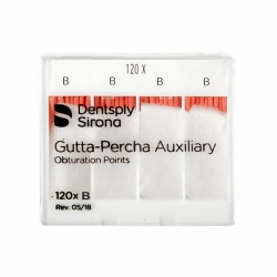 Gutta-percha auxiliary, DENTSPLY, įvairių dydžių, 120 vnt