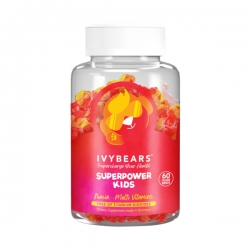 Maisto papildas IVYBEARS Superpower Kids vaikams, 60 vnt