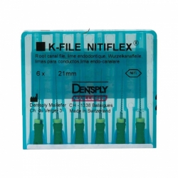 Nitiflex failai 21mm, DENTSPLY, įvairių dydžių, 1x6 vnt