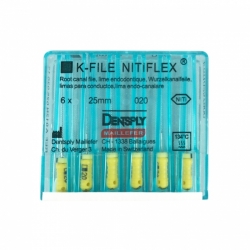 Nitiflex failai 25mm, DENTSPLY, įvairių dydžių, 1x6 vnt