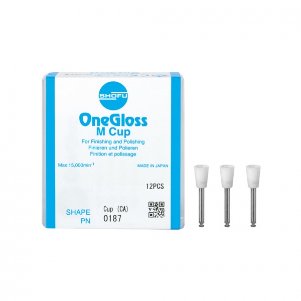 OneGloss M Cup 0187 polyras, SHOFU, 12 vnt (1)