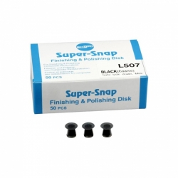 Super-snap black Mini (coarse) L507 poliravimo diskeliai, SHOFU, 50 vnt