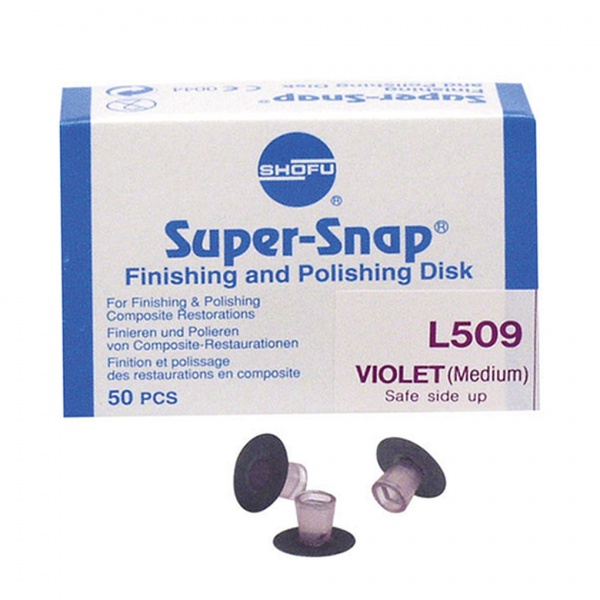 Super-snap violet Mini (medium) L509 polyrai, SHOFU, 50 vnt (1)