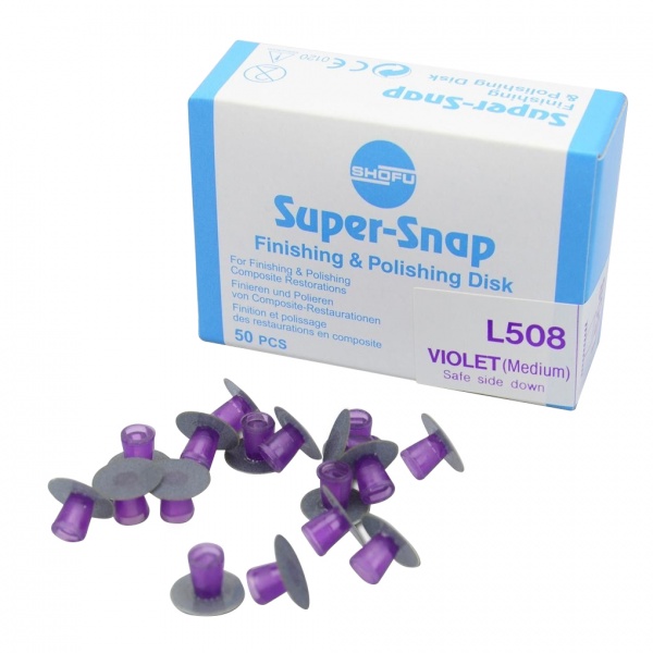 Super-snap violet (medium) L508 polyrai, SHOFU, 50 vnt (1)