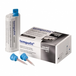 Tempofit semi plastmasė laikiniems vainikėliams, A2 spalvos, DETAX, 50 ml