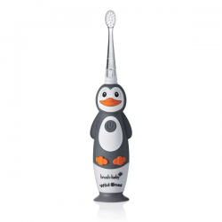 Elektrinis dantų šepetėlis BRUSH-BABY WildOnes PERCY PENGUIN nuo 0 mėn iki 10 m vaikams, 1 vnt
