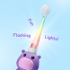 Elektrinis dantų šepetėlis BRUSH-BABY WildOnes HOLLY HIPPO nuo 0 mėn iki 10 m vaikams, 1 vnt (2)