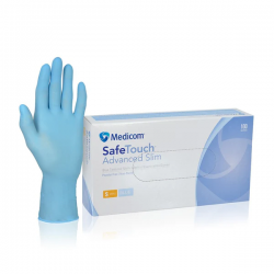 Pirštinės MEDICOM nitrilinės, XS dydis, 100 vnt