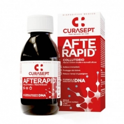 Dantenų ir burnos opų skalavimo skystis, malšinatis skausmą ir spartinantis gijimą, CURASEPT AfteRapid+ DNA , 125 ml