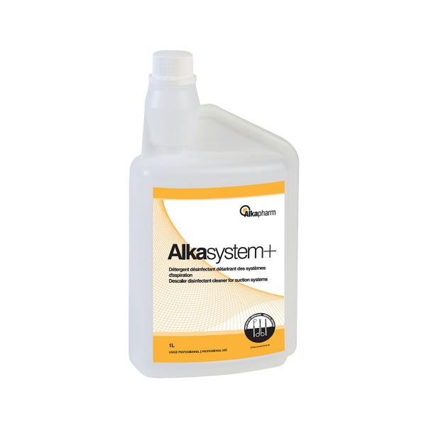 Alkasystem+ atsiurbimo sistemų valymui ir dezinfekcijai 1L , Alkapharm (1)
