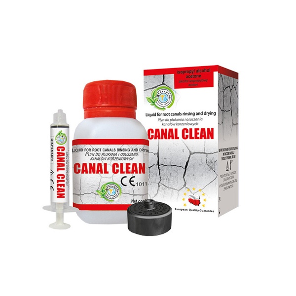 Canal Clean skystis šaknų kanalų plovimui ir džiovinimui, CERKAMED, 45 ml (1)