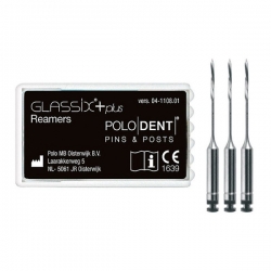 Kanalų gilintojai NORDIN Glassix+Reamers Nr 4, 3 vnt