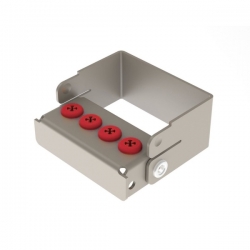 Dėžutė grąžtams PLUG'IN 4 NICHROMINOX PN190205-3, raudona, 1 vnt