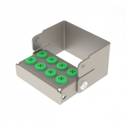 Dėžutė grąžtams NICHROMINOXP LUG'IN 8 PN190210-4, žalia, 1 vnt