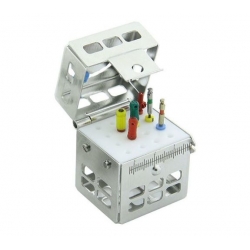 Endo kasetė autoklavavimui NICHROMINOX Nr.1 16 skylių, 3.5x3.9x5 cm, PN182151, 1 vnt