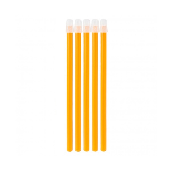 Seilių atsiurbėjai BOURNAS MEDICALS oranžiniai, 15 cm, 100 vnt (2)
