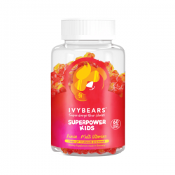 Maisto papildas IVYBEARS Superpower Kids vaikams, 60 vnt