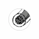 Netirpstantis chirurginis siūlas ARAGO Supramid black 5/0 45cm CUT 19mm 3/8, 1 vnt. (1)