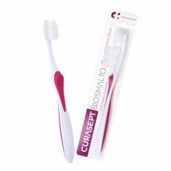 Dantų šepetėlis prailgintais šereliais, CURASEPT Biosmalto sensitive teeth jautrių dantų valymui, 1 vnt