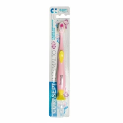 Vaikiškas dantų šepetėlis CURASEPT Biosmalto Baby 0-3 m., įvairių spalvų, 1 vnt