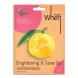 Simply When® Citron šviesinanti ir drėkinanti lakštinė veido kaukė, veganiška, 1 vnt (1)