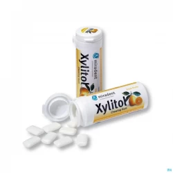 Miradent Xylitol kramtomoji guma HAGER&WERKEN, vaisių skonio, 30 vnt