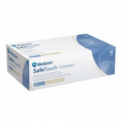 Pirštinės latex be pudros MEDICOM 1124-A, XS dydis, 100 vnt