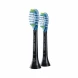 Standartinės elektrinio dantų šepetėlio galvutės PHILIPS Sonicare C3 Premium Plaque Defence, HX9042/33 juodos spalvos, 2 vnt (1)