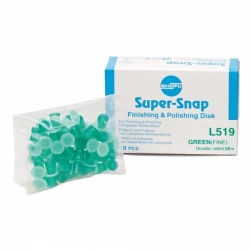 Super-snap green Mini (fine) L519 poliravimo diskeliai, SHOFU, 50 vnt