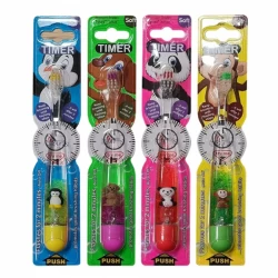 Vaikiškas dantų šepetėlis Animal Friends TWINKLERS, su laikmačiu ir šviesele, 3-6 m., 1 vnt