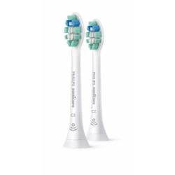 Standartinės elektrinio dantų šepetėlio galvutės, PHILIPS Sonicare C2 Optimal Plaque Defence, HX9022/10, baltos spalvos, 2 vnt